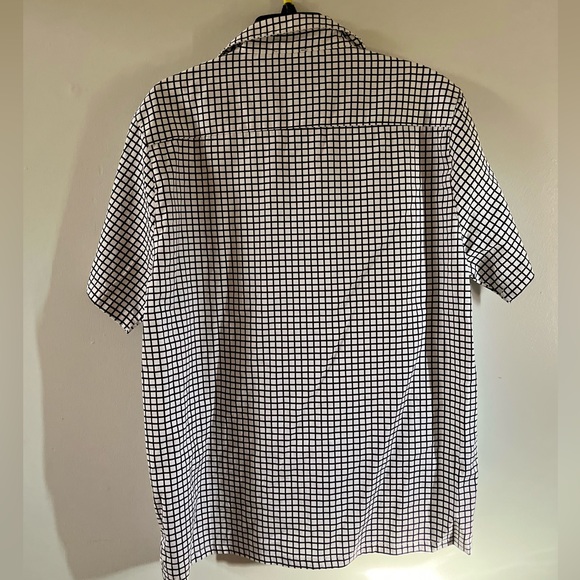 FOREVER 21 MEN Plaid White and Black NEW - Picture 2 of 3